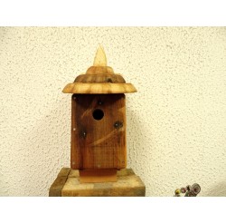 Nichoir à oiseaux - boite à oiseaux- accès 27mm bois recyclé