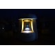 Lanterne LED verre jaune rechargeable sur USB "champignon des lutins"