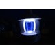 Lanterne LED verre blanc rechargeable sur USB "champignon des lutins"