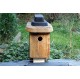 Nichoir en bois recyclés pour oiseaux-28 mm-toit plat