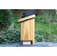 Nichoir en bois recyclés pour oiseaux-28 mm-toit plat