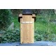 Nichoir en bois recyclés pour oiseaux-28 mm-toit plat