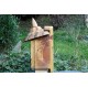 Nichoir en bois recyclés pour oiseaux -accès 28 mm-toit pointu