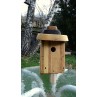 Nichoir en bois recyclés pour oiseaux-28 mm-toit plat