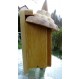 Nichoir en bois recyclés pour oiseaux -accès 28 mm-toit pointu