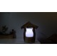 Lanterne LED rechargeable sur USB bois recyclés peintures naturelles