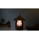Lanterne LED rechargeable sur USB bois recyclés peintures naturelles