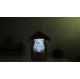 Lanterne LED rechargeable sur USB bois recyclés peintures naturelles
