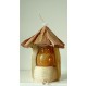 Lanterne LED rechargeable sur USB bois recyclés peintures naturelles