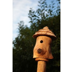 Nichoir pour oiseaux en bois - Maison de lutins-mésanges