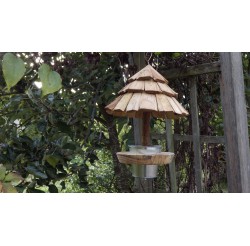 Mangeoire à oiseaux-bois recyclé-sittelle