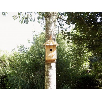 Nichoir à oiseaux -bois recyclé- boite à oiseaux 32 mm