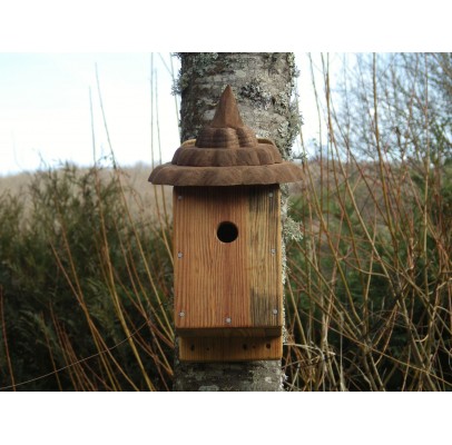 Nichoir à oiseaux -bois recyclé- boite à oiseaux 27 mm