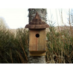 Nichoir à oiseaux -bois recyclé- boite à oiseaux 27 mm