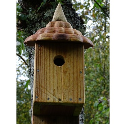 Nichoir à oiseaux -bois recyclé- boite à mésanges