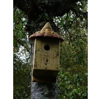 Nichoir à oiseaux -bois recyclés- boite à mésanges